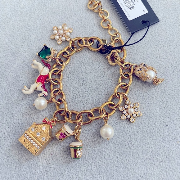 Amazing Kate Spade charm bracelet. Charms commemorate recent specialty items. - Picture 2 of 4